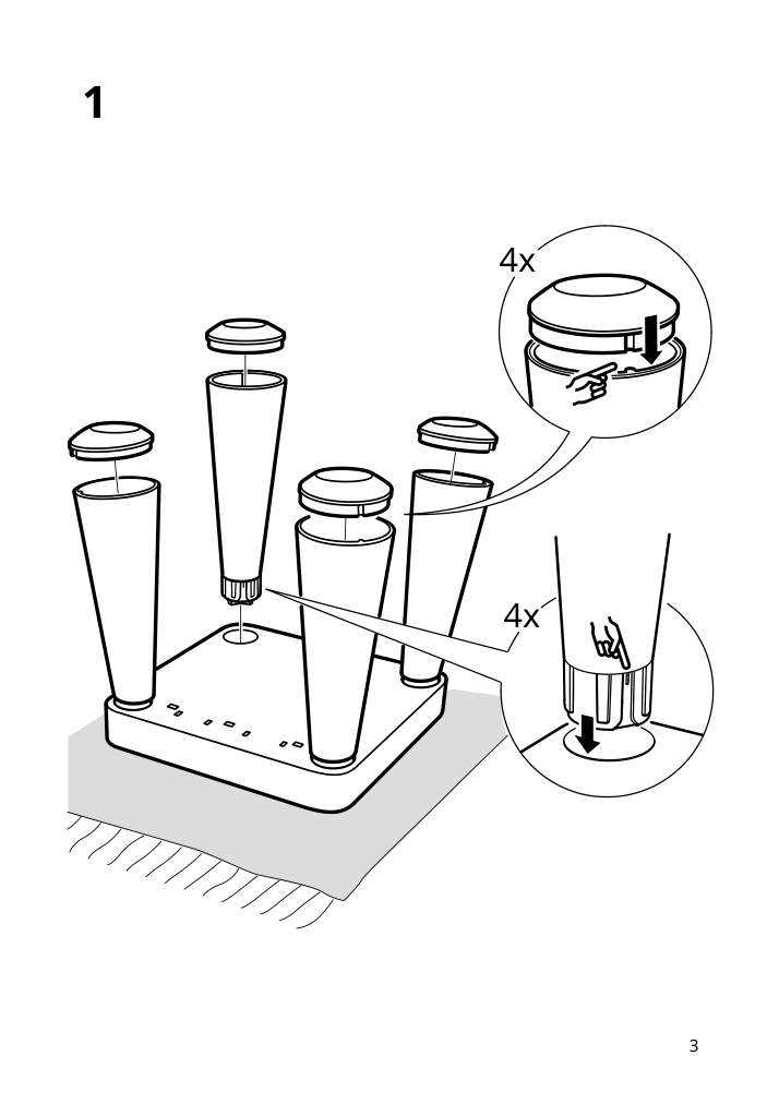 Assembly instructions for IKEA Mammut childrens chair indoor outdoor white | Page 3 - IKEA MAMMUT children's chair 403.653.71