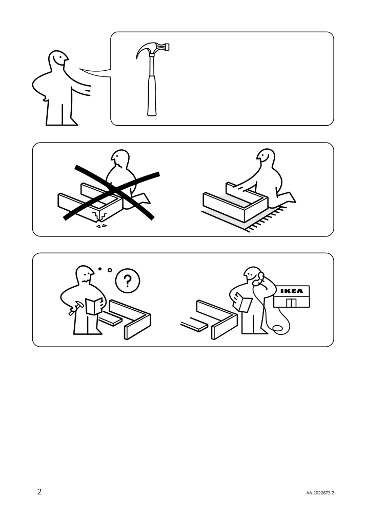 Assembly instructions for IKEA Mammut childrens chair indoor outdoor white | Page 2 - IKEA MAMMUT children's chair 403.653.71