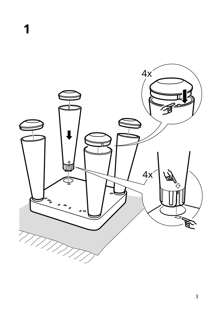 Assembly instructions for IKEA Mammut childrens chair indoor outdoor white | Page 3 - IKEA MAMMUT children's chair 403.653.71