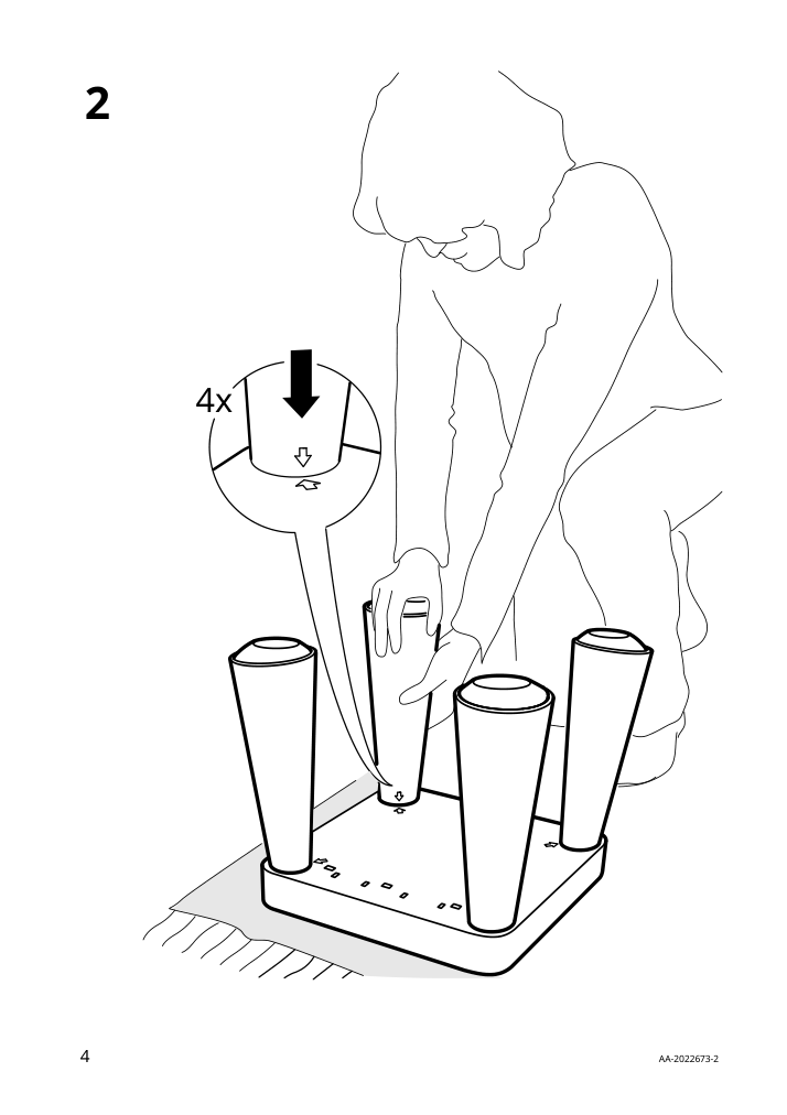 Assembly instructions for IKEA Mammut childrens chair indoor outdoor white | Page 4 - IKEA MAMMUT children's chair 403.653.71