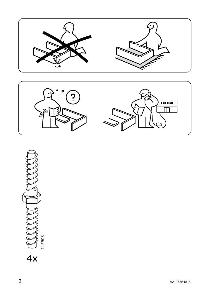 Assembly instructions for IKEA Mammut childrens table indoor outdoor red | Page 2 - IKEA MAMMUT children's table 603.651.67