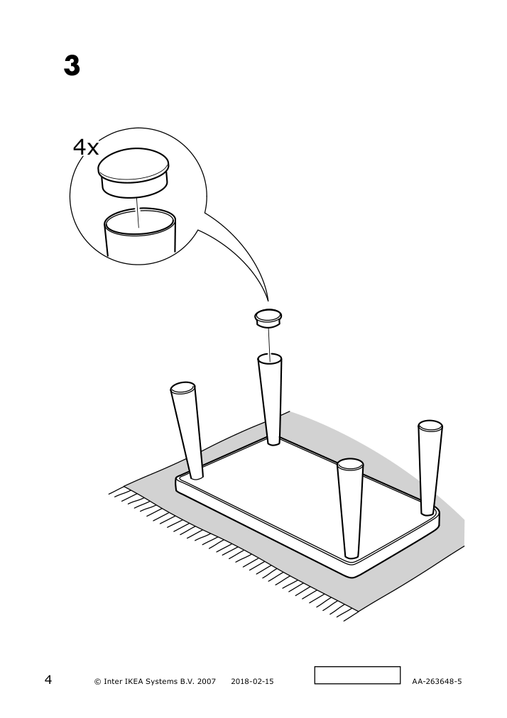 Assembly instructions for IKEA Mammut childrens table indoor outdoor red | Page 4 - IKEA MAMMUT children's table 603.651.67