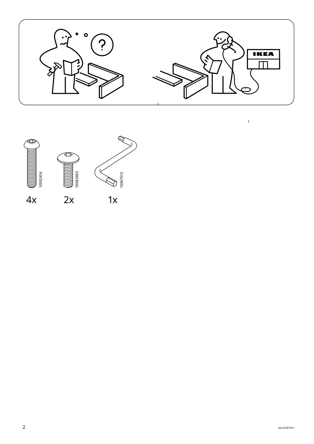 Assembly instructions for IKEA Manhult chair black hakebo gray green | Page 2 - IKEA STENSELE / MÅNHULT table and 2 chairs 995.059.25