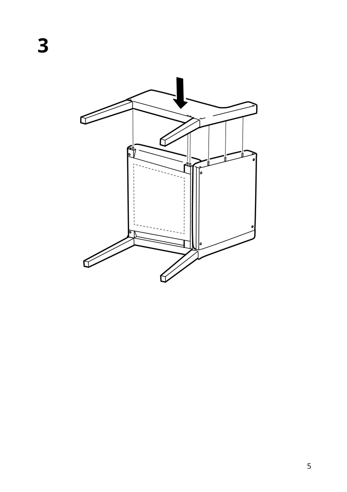 Assembly instructions for IKEA Marenaes chair black | Page 5 - IKEA STRANDTORP / MÅRENÄS table and 6 armchairs 895.188.29