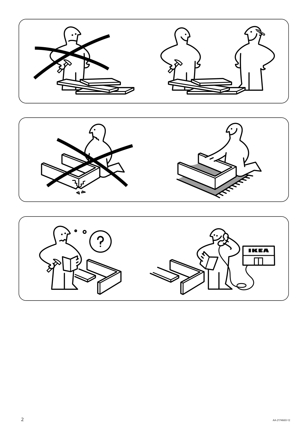 Assembly instructions for IKEA Mariedamm table black marble effect | Page 2 - IKEA MARIEDAMM table 704.926.45