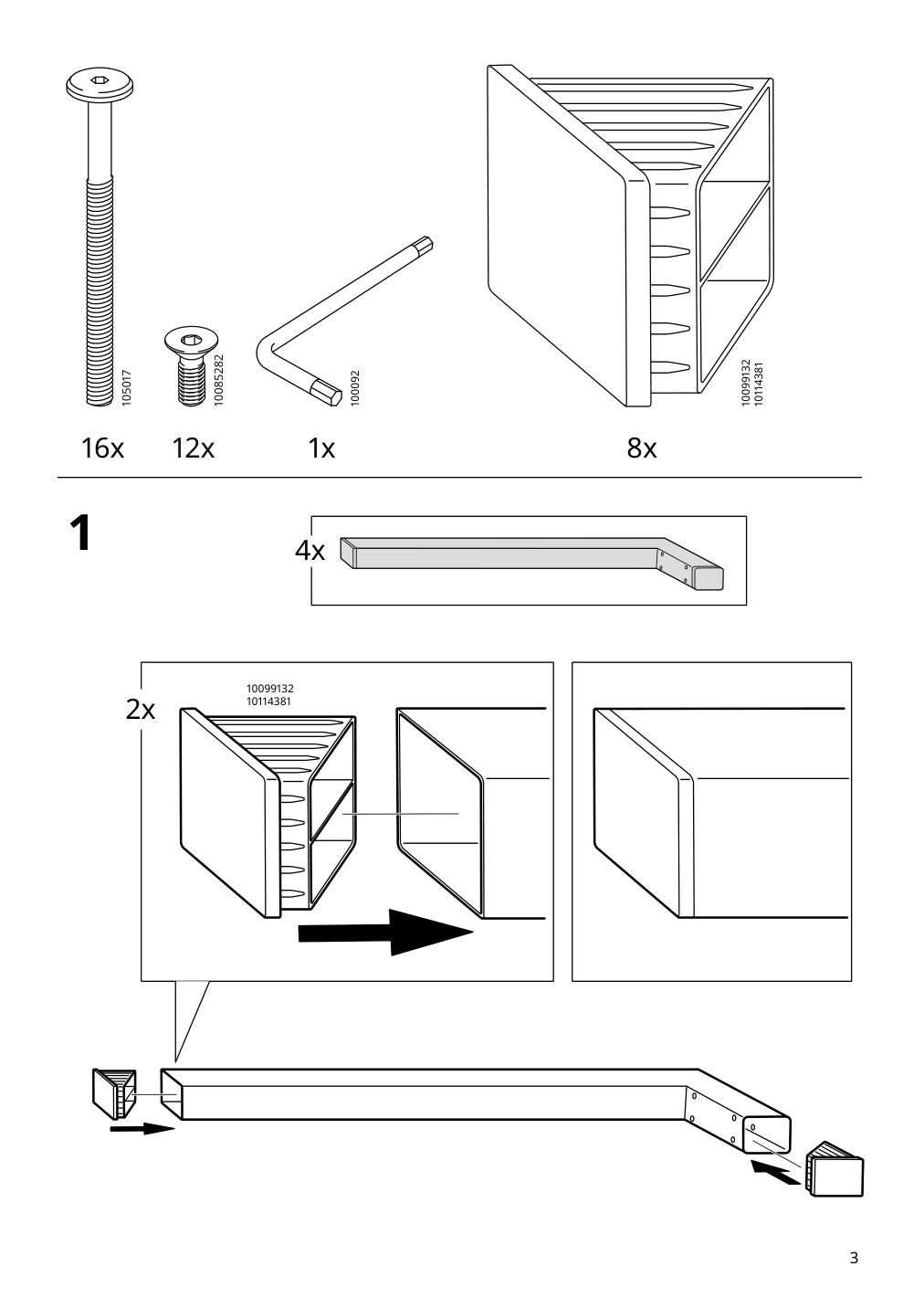 Assembly instructions for IKEA Mariedamm table black marble effect | Page 3 - IKEA MARIEDAMM table 205.761.24