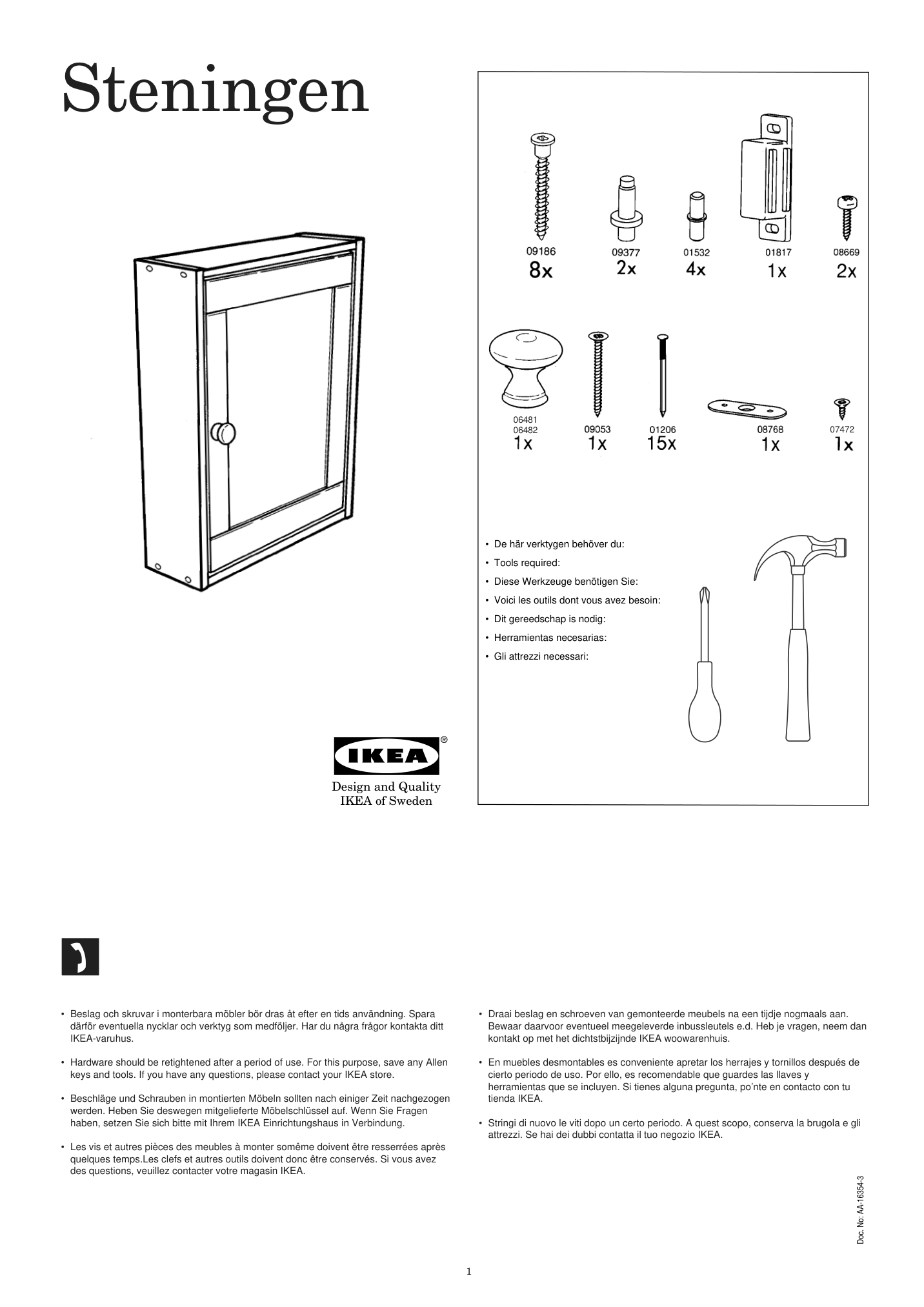 Assembly instructions for IKEA Markus office chair vissle dark gray | Page 1 - IKEA MARKUS office chair 702.611.50