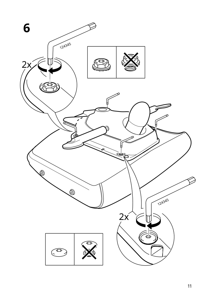 Assembly instructions for IKEA Markus office chair vissle dark gray | Page 11 - IKEA MARKUS office chair 702.611.50