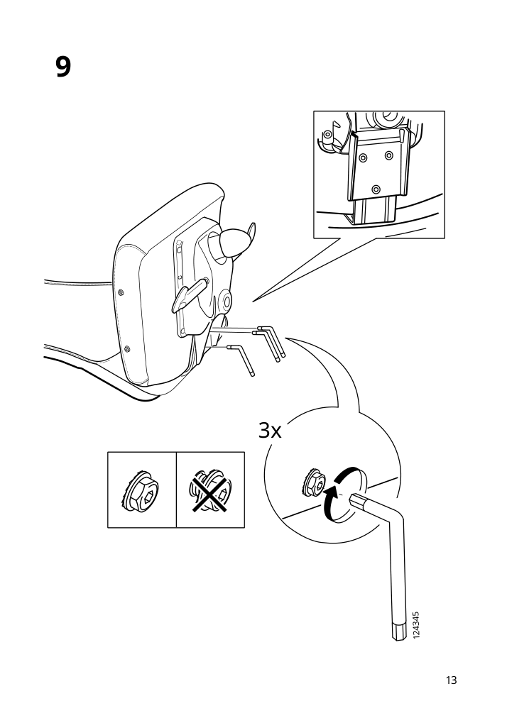 Assembly instructions for IKEA Markus office chair vissle dark gray | Page 13 - IKEA MARKUS office chair 702.611.50