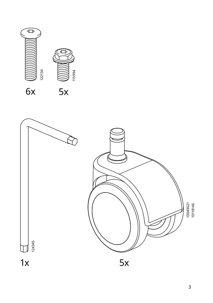 Assembly instructions for IKEA Markus office chair vissle dark gray | Page 3 - IKEA MARKUS office chair 702.611.50