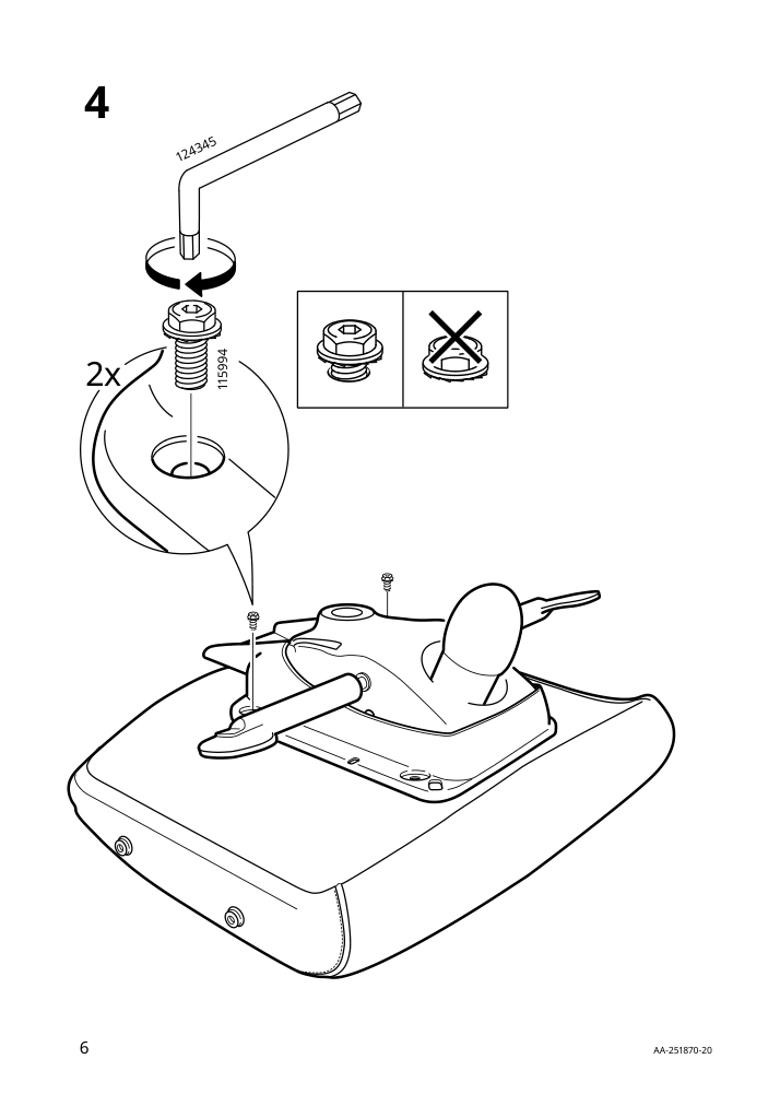 Assembly instructions for IKEA Markus office chair vissle dark gray | Page 6 - IKEA MARKUS office chair 702.611.50