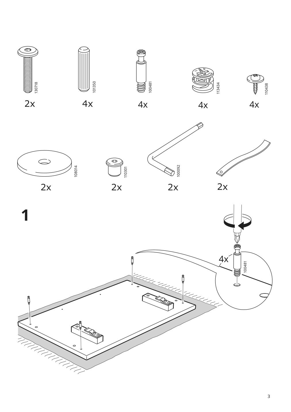 Assembly instructions for IKEA Maryd tray table gray | Page 3 - IKEA MARYD tray table 902.927.25