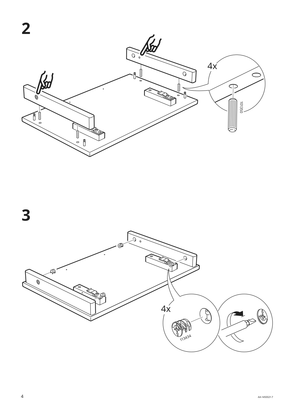 Assembly instructions for IKEA Maryd tray table gray | Page 4 - IKEA MARYD tray table 902.927.25