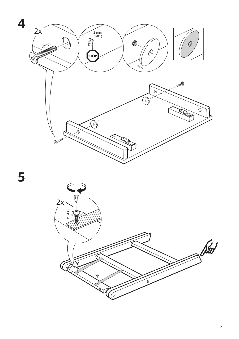 Assembly instructions for IKEA Maryd tray table gray | Page 5 - IKEA MARYD tray table 902.927.25