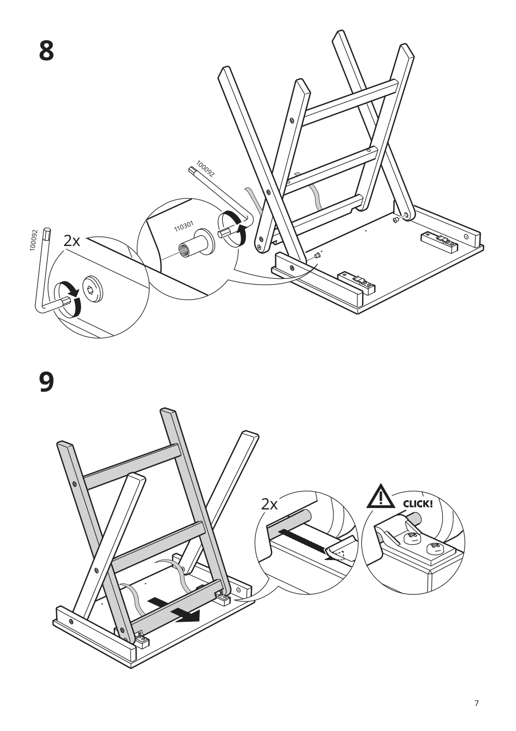 Assembly instructions for IKEA Maryd tray table gray | Page 7 - IKEA MARYD tray table 902.927.25