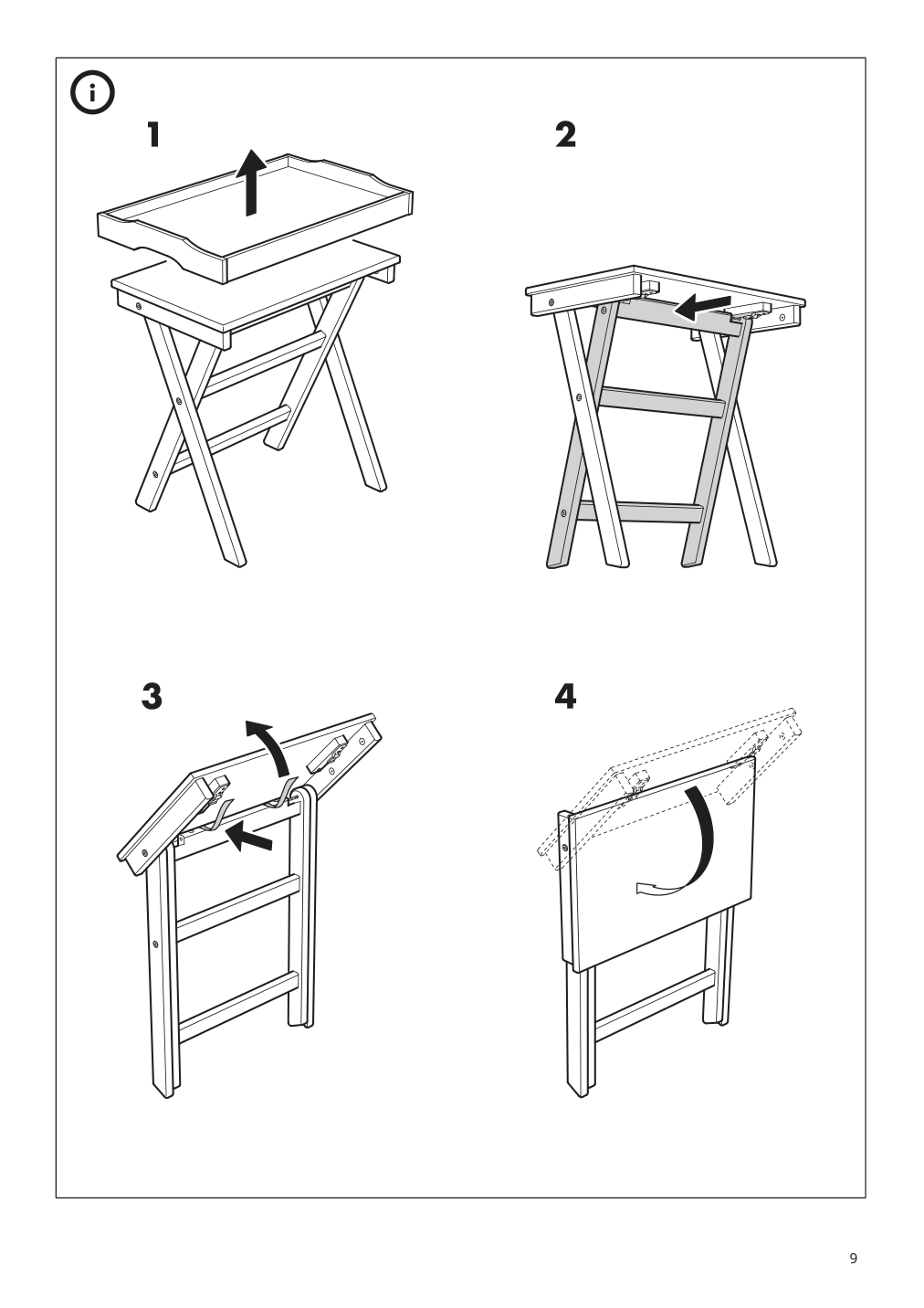 Assembly instructions for IKEA Maryd tray table gray | Page 9 - IKEA MARYD tray table 902.927.25