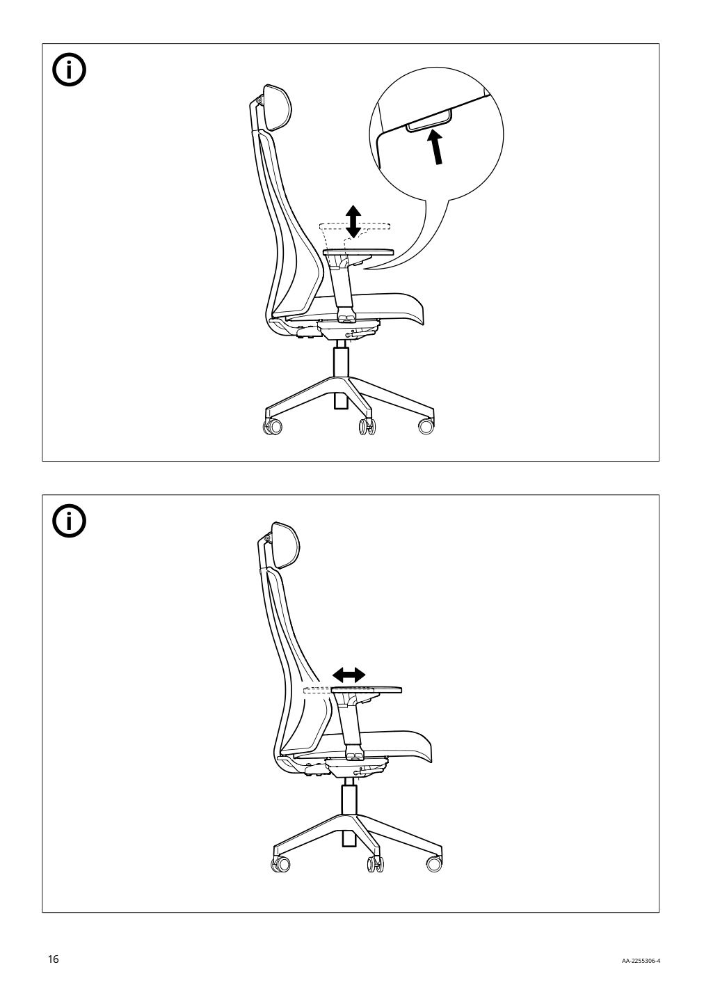 Assembly instructions for IKEA Matchspel gaming chair bomstad white | Page 16 - IKEA BEKANT / MATCHSPEL desk and chair 294.409.56