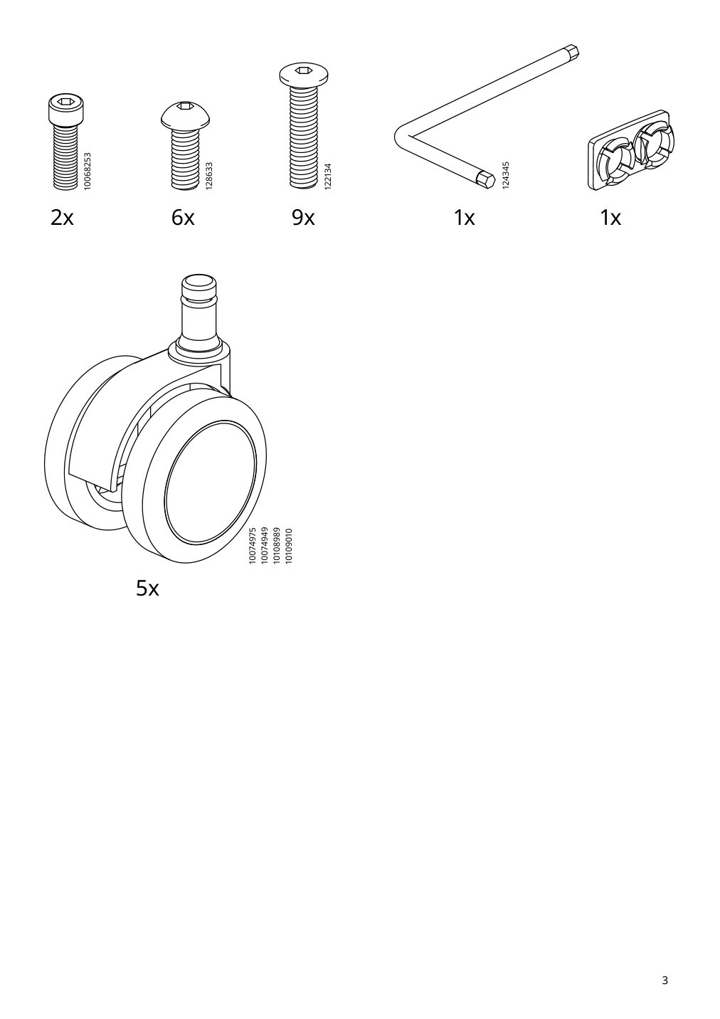 Assembly instructions for IKEA Matchspel gaming chair bomstad black | Page 3 - IKEA BEKANT / MATCHSPEL desk and chair 194.407.92