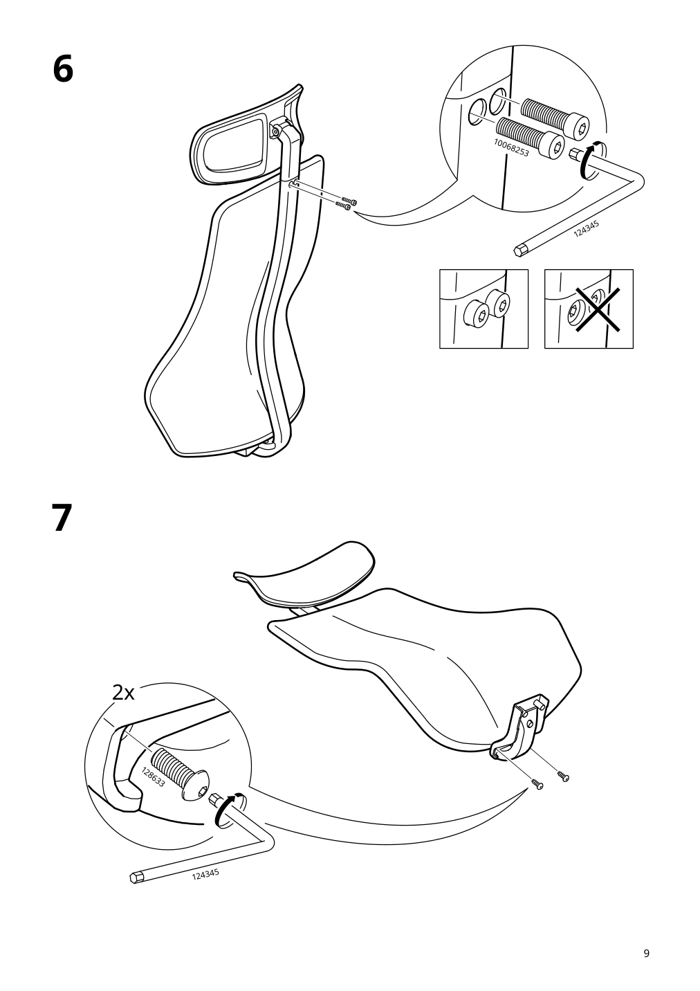 Assembly instructions for IKEA Matchspel gaming chair bomstad black | Page 9 - IKEA BEKANT / MATCHSPEL desk and chair 194.407.92