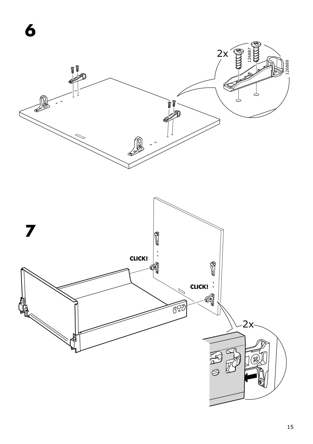 Assembly instructions for IKEA Maximera drawer high white | Page 15 - IKEA SEKTION base cabinet with 3 drawers 291.590.61