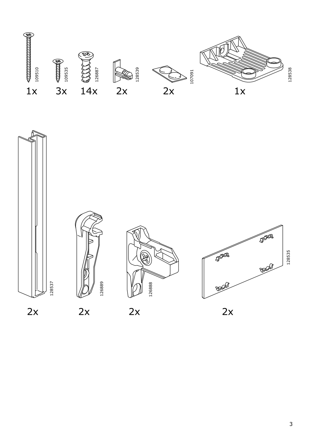 Assembly instructions for IKEA Maximera drawer high white | Page 3 - IKEA MAXIMERA drawer, high 102.656.79