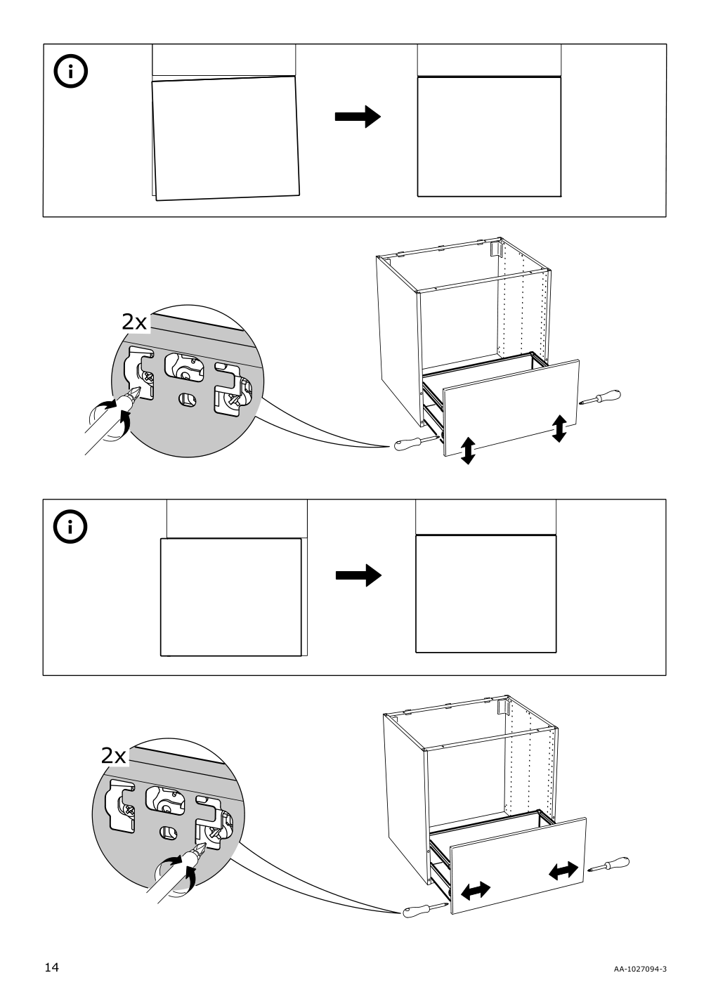 Assembly instructions for IKEA Maximera drawer high white | Page 14 - IKEA SEKTION base cabinet f/sink & waste sorting 393.185.78