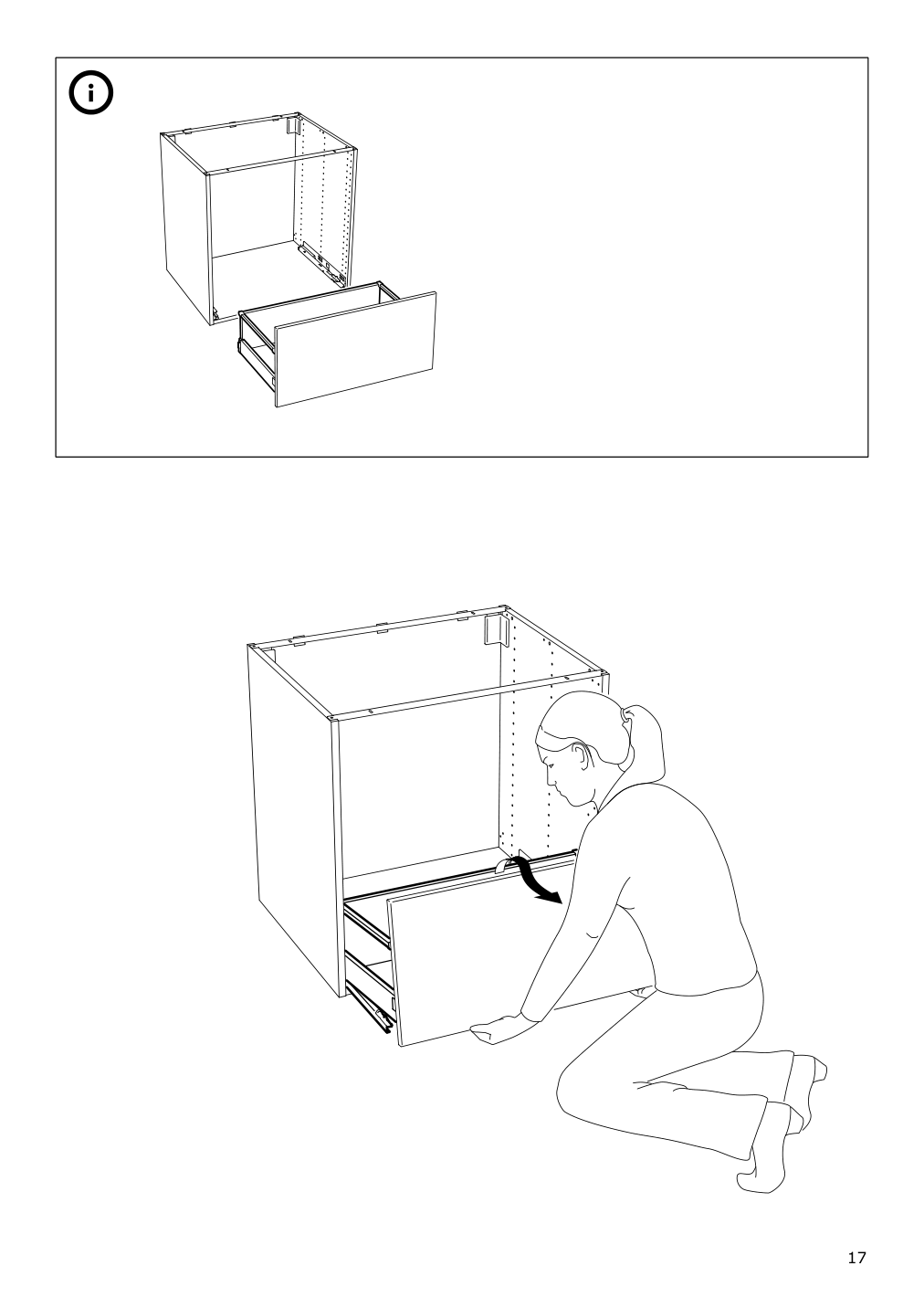 Assembly instructions for IKEA Maximera drawer high white | Page 17 - IKEA SEKTION base cabinet f/sink & recycling 493.185.68