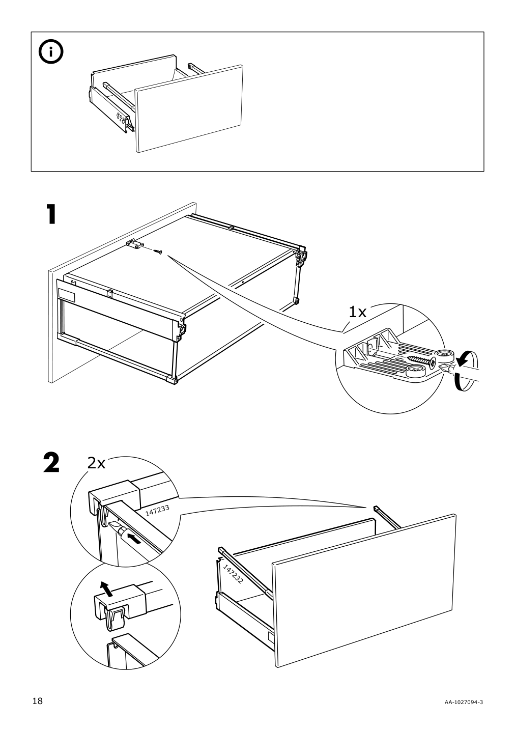 Assembly instructions for IKEA Maximera drawer high white | Page 18 - IKEA SEKTION base cabinet f/sink & waste sorting 393.185.78