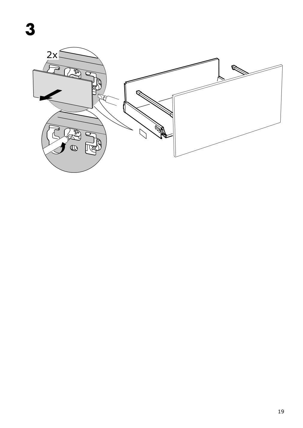 Assembly instructions for IKEA Maximera drawer high white | Page 19 - IKEA SEKTION / MAXIMERA base cabinet f/sink & waste sorting 393.220.71