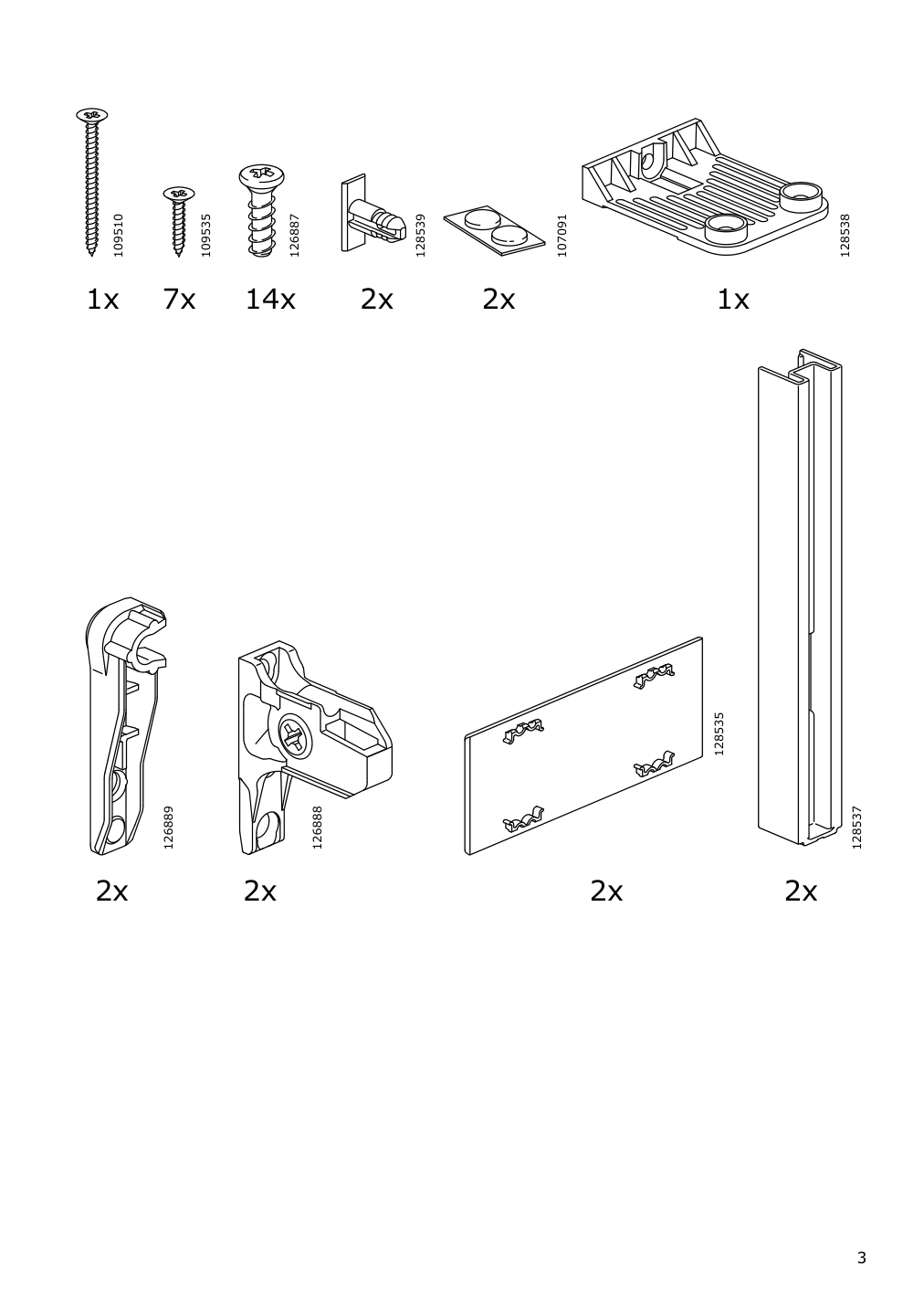 Assembly instructions for IKEA Maximera drawer high white | Page 3 - IKEA SEKTION / MAXIMERA base cab f cktp/int extractor w drw 194.903.72