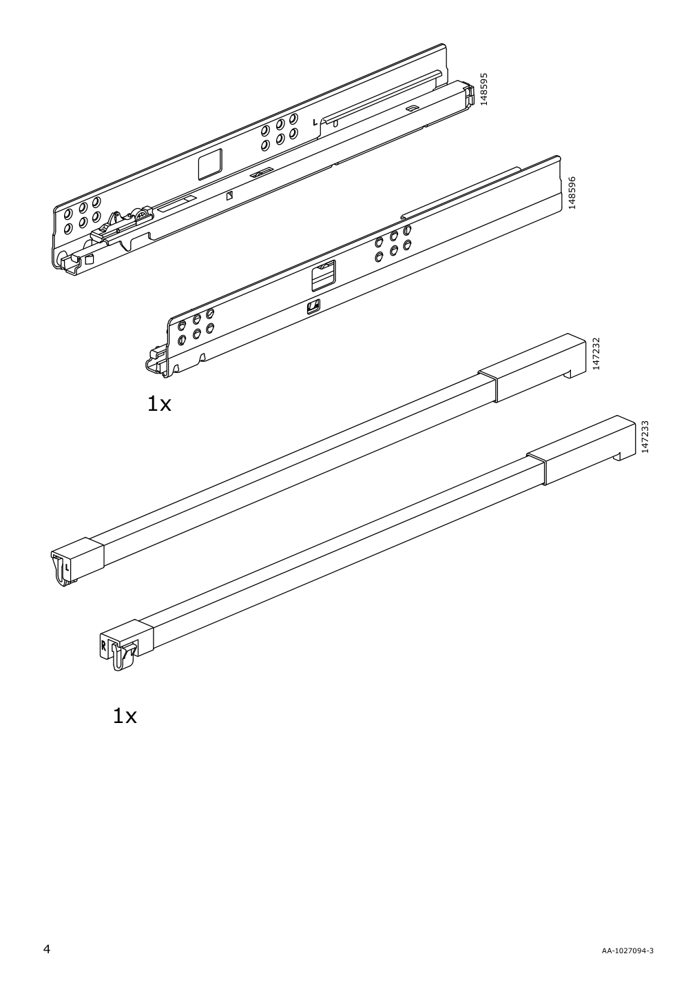 Assembly instructions for IKEA Maximera drawer high white | Page 4 - IKEA SEKTION base cabinet f/sink & waste sorting 893.185.71