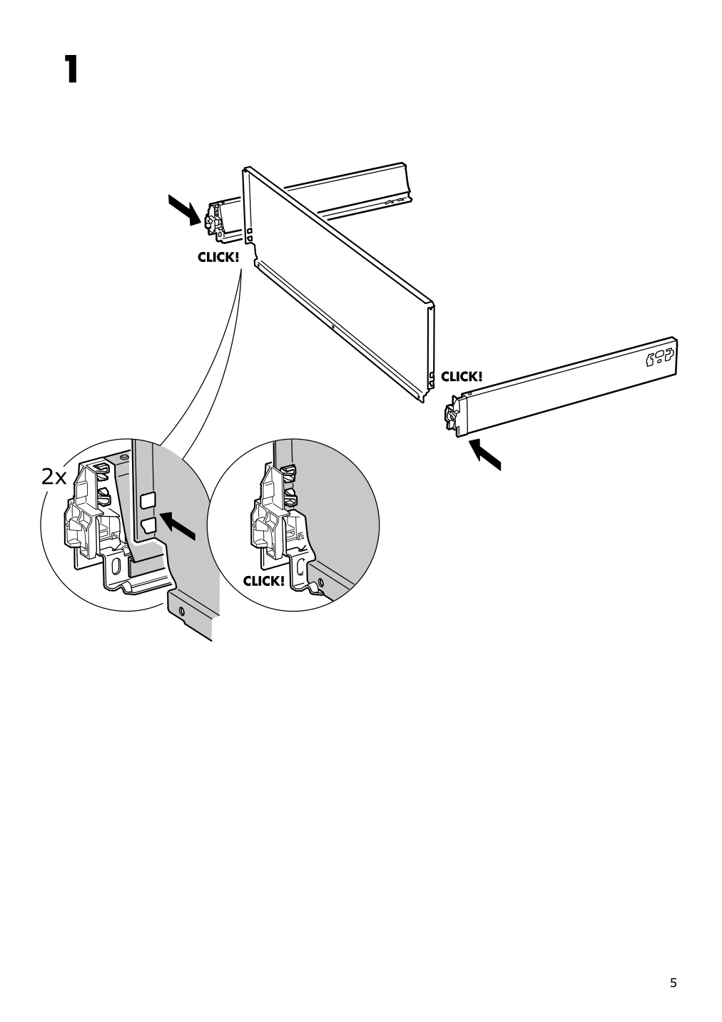 Assembly instructions for IKEA Maximera drawer high white | Page 5 - IKEA SEKTION base cabinet f/sink & recycling 391.594.28