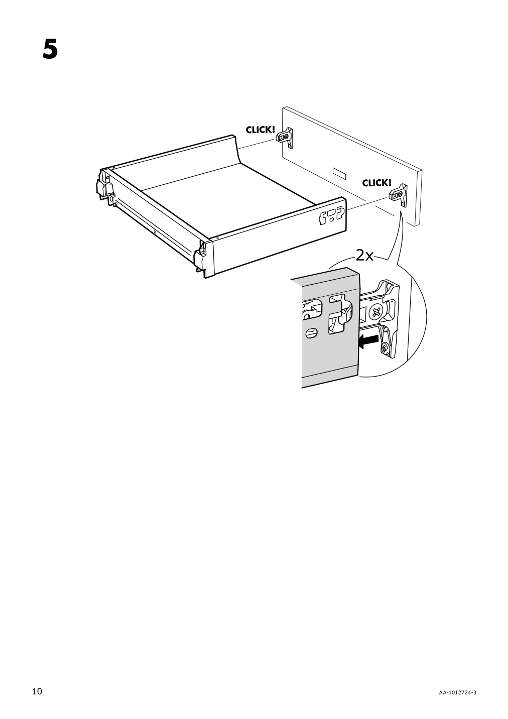 Assembly instructions for IKEA Maximera drawer low white | Page 10 - IKEA SEKTION wall cabinet with 4 drawers 891.594.78