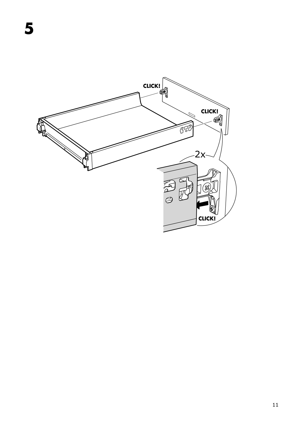 Assembly instructions for IKEA Maximera drawer low white | Page 11 - IKEA SEKTION / MAXIMERA base cabinet w/3 fronts & 4 drawers 993.219.50