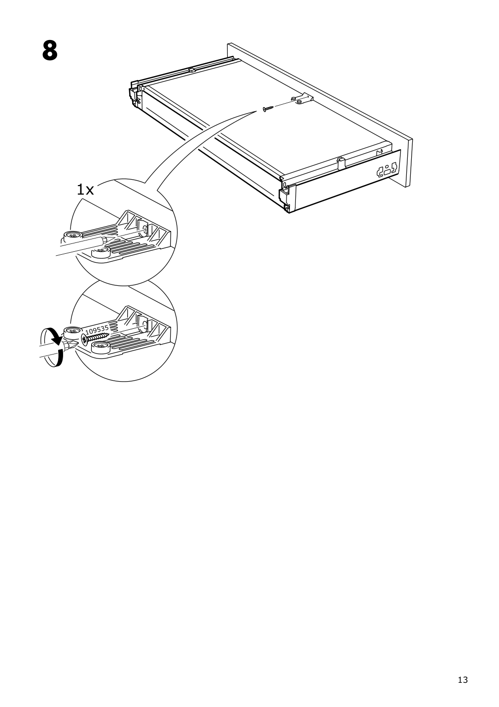 Assembly instructions for IKEA Maximera drawer low white | Page 13 - IKEA SEKTION base cabinet with 4 drawers 291.591.55