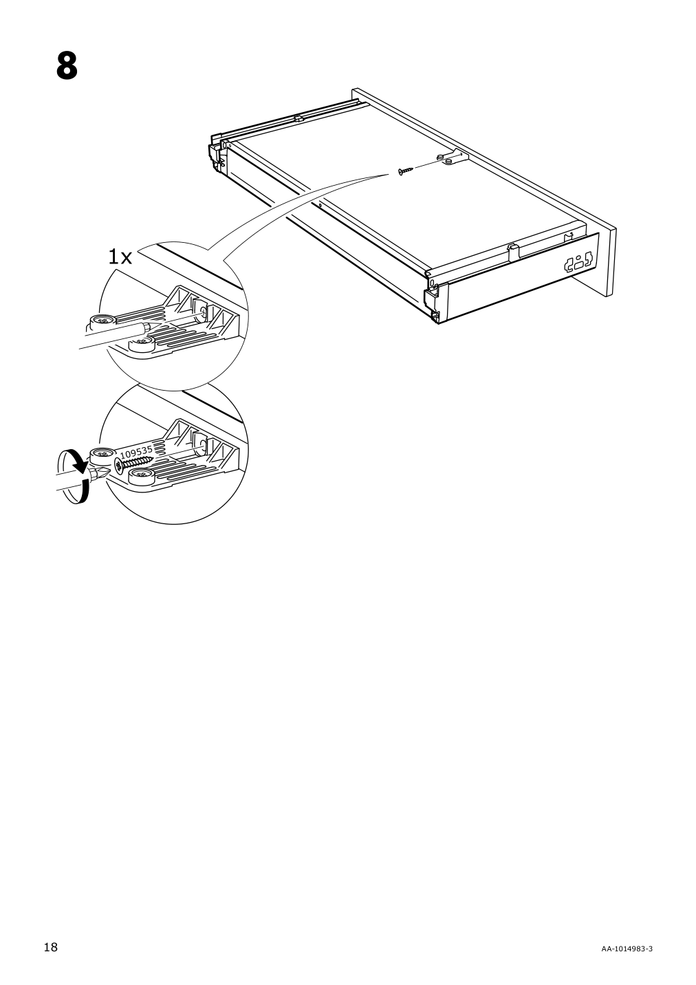 Assembly instructions for IKEA Maximera drawer low white | Page 18 - IKEA SEKTION / MAXIMERA base cabinet with 4 drawers 093.220.20