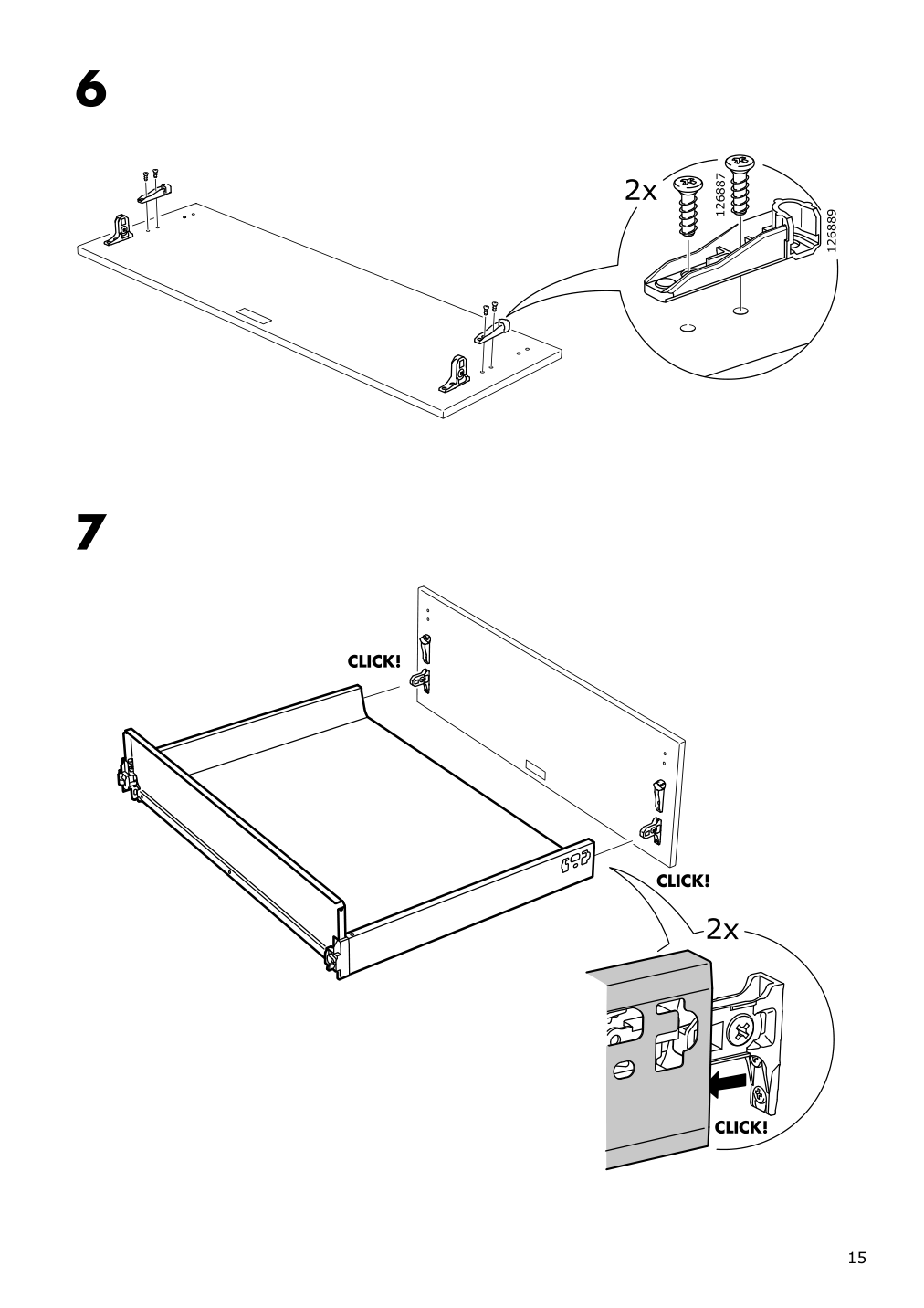 Assembly instructions for IKEA Maximera drawer medium white | Page 15 - IKEA SEKTION / MAXIMERA hi cb f oven/micro w drawer/2 doors 794.621.54