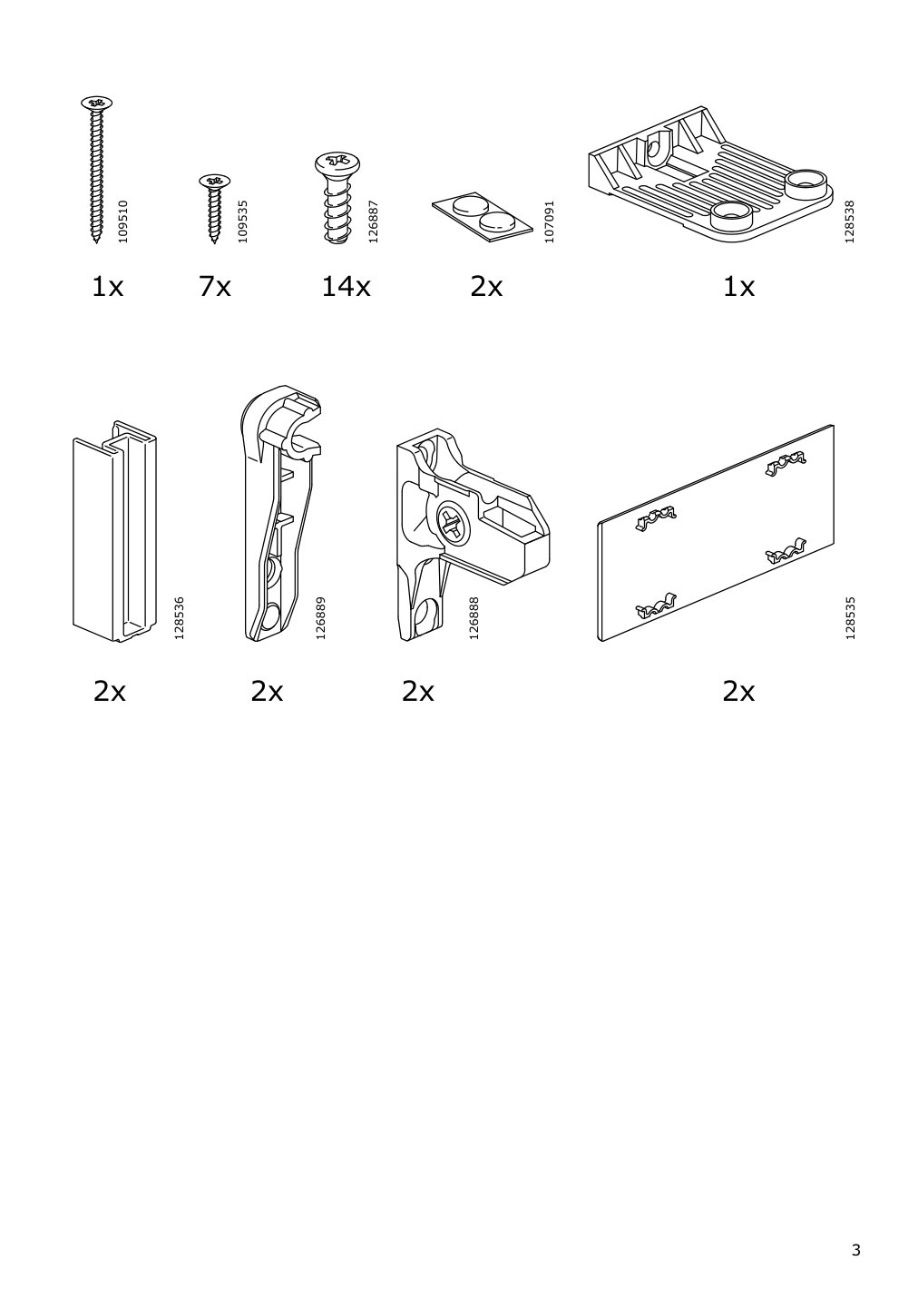 Assembly instructions for IKEA Maximera drawer medium white | Page 3 - IKEA SEKTION / MAXIMERA hi cb f micro w 3 drawers/2 doors 395.697.84