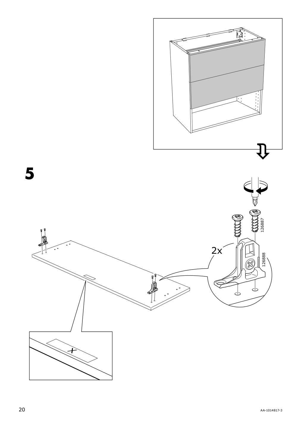 Assembly instructions for IKEA Maximera drawer medium white | Page 20 - IKEA SEKTION / MAXIMERA base cab f cktp/int extractor w drw 594.904.31