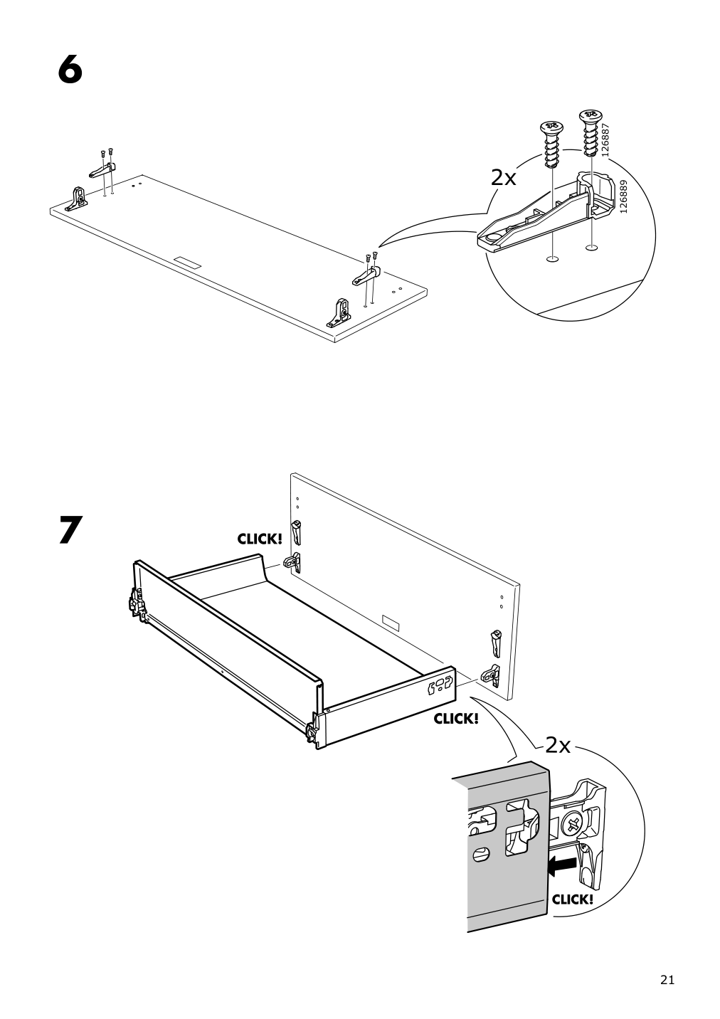 Assembly instructions for IKEA Maximera drawer medium white | Page 21 - IKEA SEKTION wall cabinet with 2 drawers 491.594.75