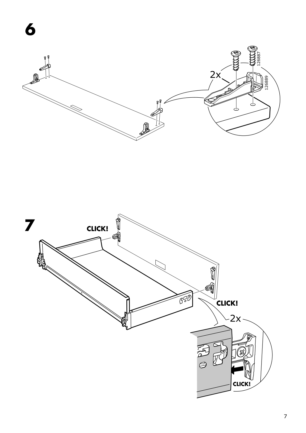 Assembly instructions for IKEA Maximera drawer medium white | Page 7 - IKEA SEKTION wall cabinet with 2 drawers 291.594.76