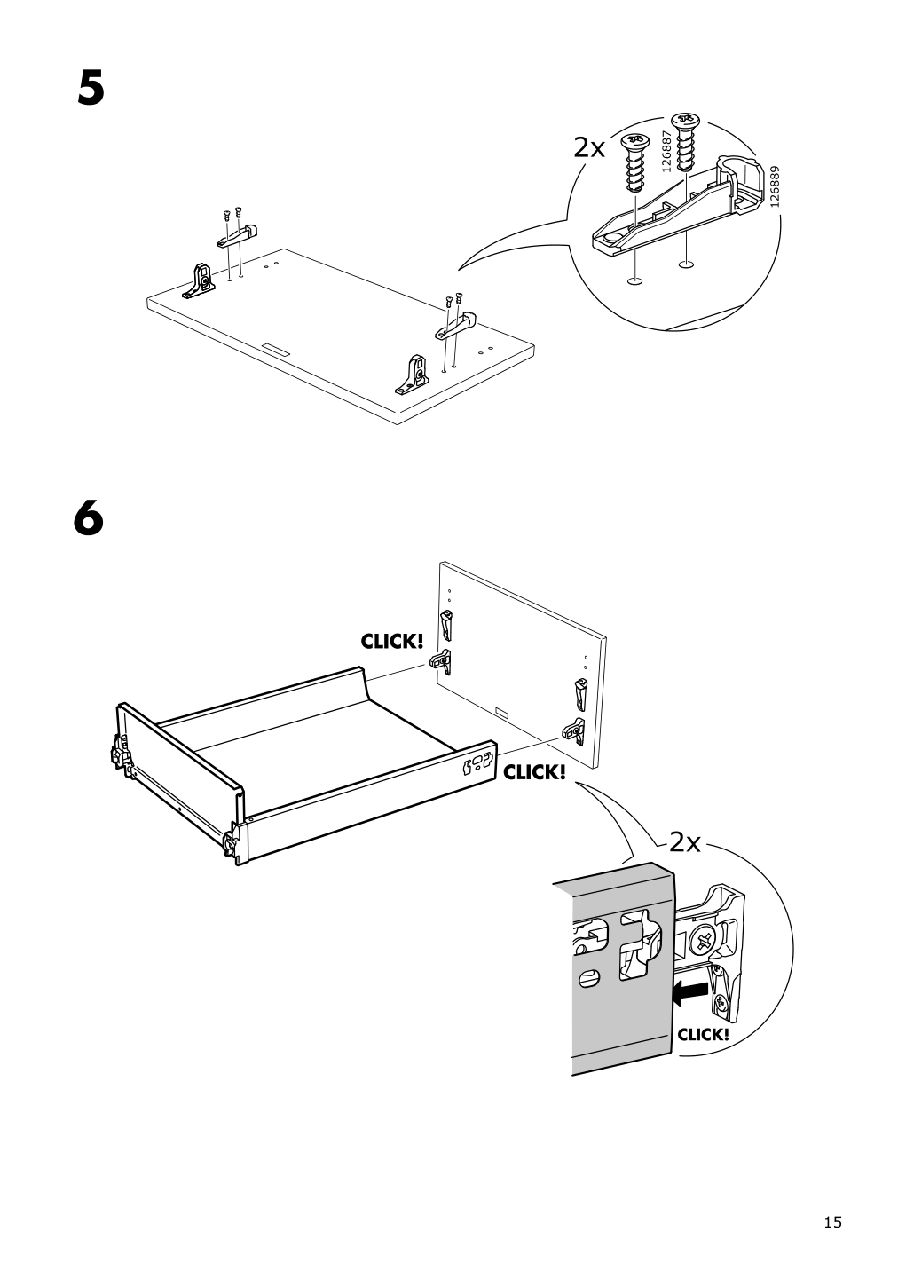 Assembly instructions for IKEA Maximera drawer medium white | Page 15 - IKEA SEKTION / MAXIMERA high cab w door/2 fronts/4 drawers 893.734.78