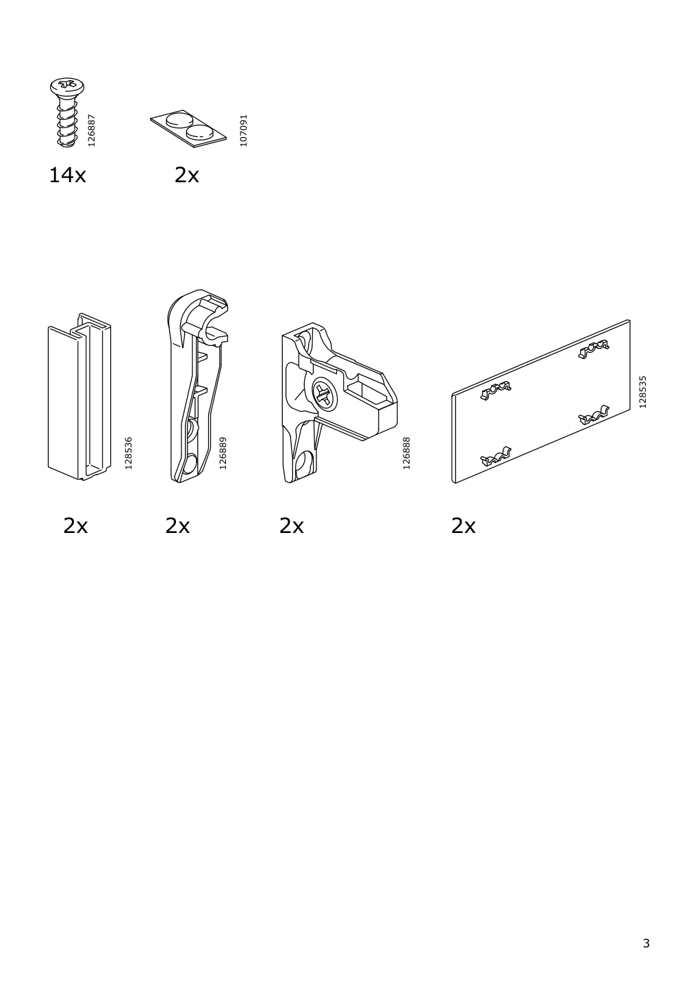 Assembly instructions for IKEA Maximera drawer medium white | Page 3 - IKEA SEKTION base cabinet/p-out storage/drawer 391.591.07