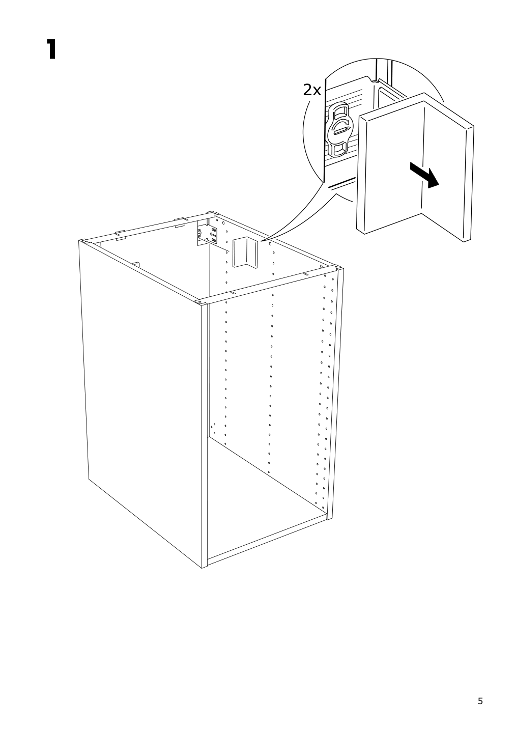 Assembly instructions for IKEA Maximera drawer medium white | Page 5 - IKEA SEKTION / MAXIMERA high cab w door/2 fronts/4 drawers 893.734.78