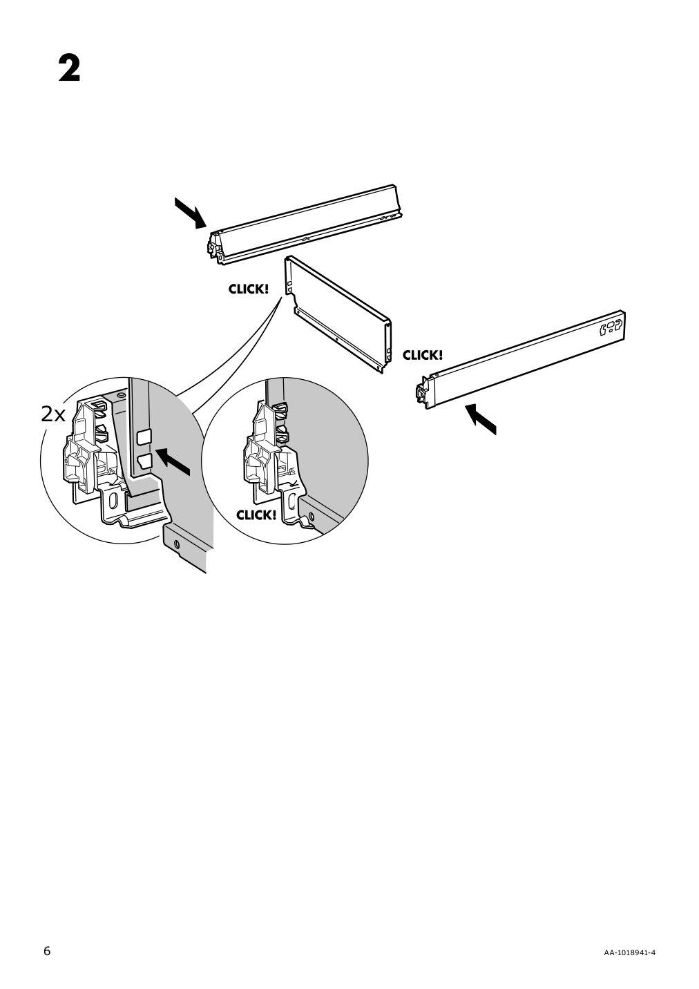 Assembly instructions for IKEA Maximera drawer medium white | Page 6 - IKEA SEKTION / MAXIMERA base cabinet/p-out storage/drawer 993.189.00