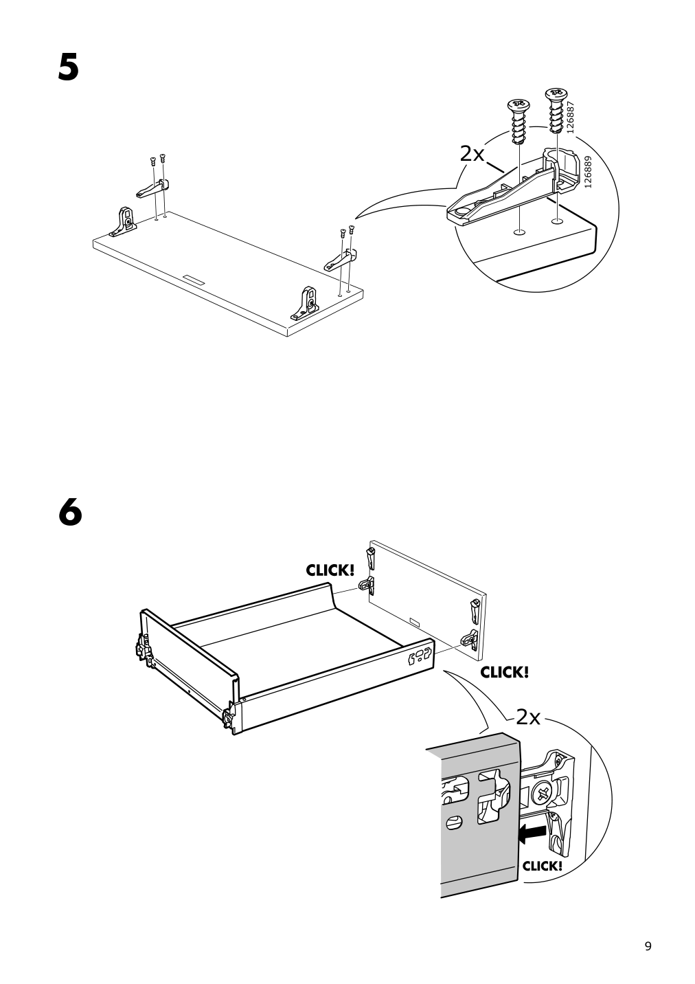 Assembly instructions for IKEA Maximera drawer medium white | Page 9 - IKEA SEKTION / MAXIMERA hc w p-o func 1dr/4drw 894.672.26