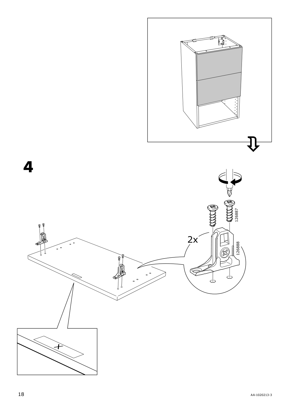 Assembly instructions for IKEA Maximera drawer medium white | Page 18 - IKEA SEKTION base cabinet with 2 drawers 091.591.37