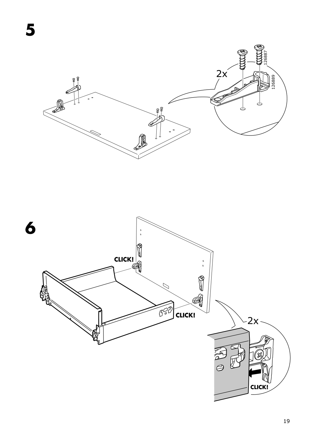 Assembly instructions for IKEA Maximera drawer medium white | Page 19 - IKEA SEKTION base cabinet with 2 drawers 291.591.36