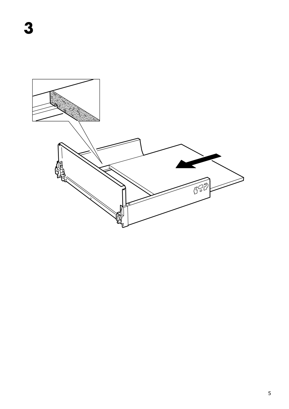 Assembly instructions for IKEA Maximera drawer medium white | Page 5 - IKEA SEKTION / MAXIMERA high cb w 2 glass drs/3 drawers 294.555.99