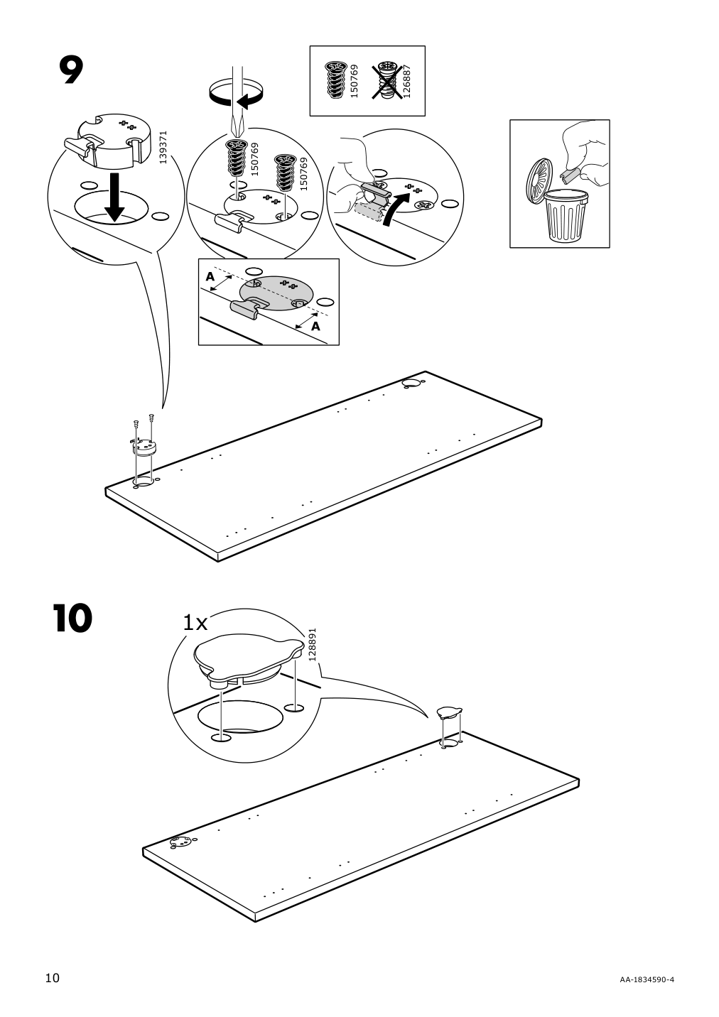 Assembly instructions for IKEA Maximera pull out interior fittings | Page 10 - IKEA SEKTION base cabinet with pull-out storage 291.796.29